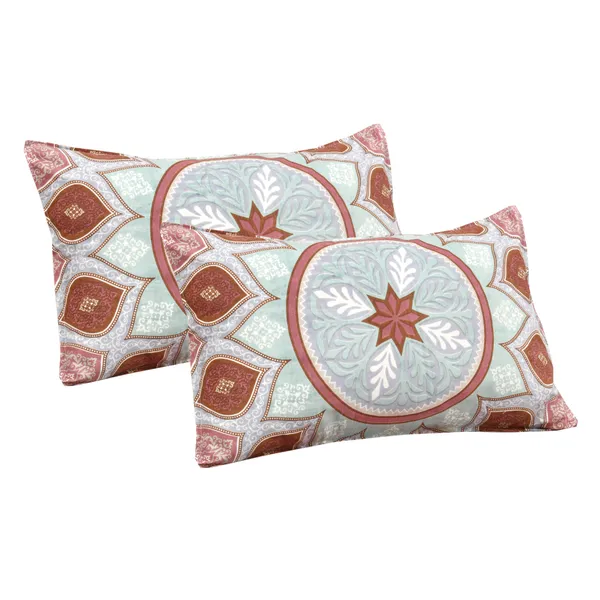 Mutlicolor_Cotton_Regal_Harmony_Double_Bedsheet_With_Pillow_Cover_100_X_108_Cm